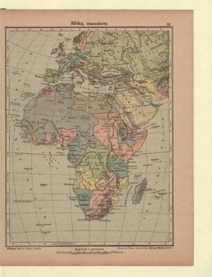 Afrika, Staatenkarte