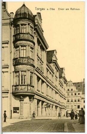 Torgau. Erker am Rathaus