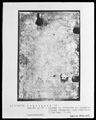 Jeremias cum Glossa ordinaria - Gilbertus universalis — Heller Lederbezug —