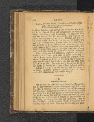 V. Glücklicher Ehestand.