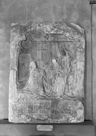 Epitaph des Johan Pilot, Kanonikus von Amiens und Picquiny, gestorben 1447