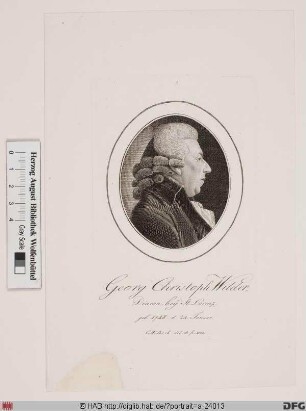 Bildnis Georg Christoph Wilder