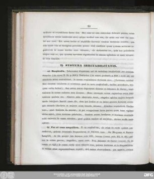 2) Systema Irritabilitatis.