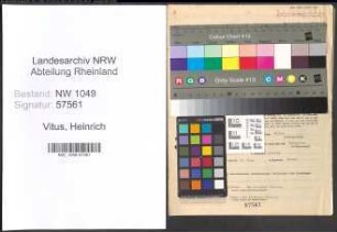 Entnazifizierung Heinrich Vitus , geb. 23.06.1911 (Landwirt)