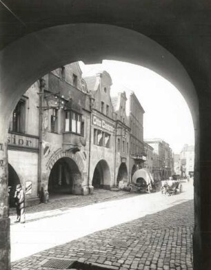 Jauer, Ring : Jauer (Jawor/Polen). Ring. Platz mit Laubenganghäusern