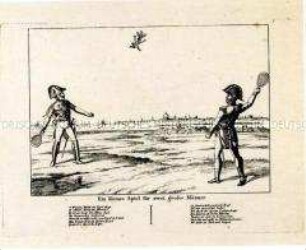 Karikatur auf den Niedergang Napoleons