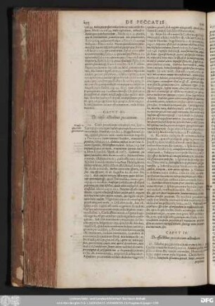 Caput IV. De effectibus peccatorum actualium.