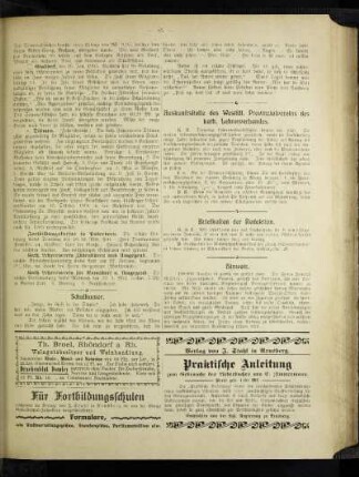 Auskunftsstelle des Westfäl. Provinzialvereins des kath. Lehrerverbandes