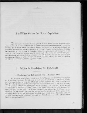 Statistisches Bureau der Steuer-Deputation.