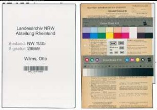 Entnazifizierung Otto Wilms , geb. 13.09.1905 (Kaufmaennischer Angestellter)