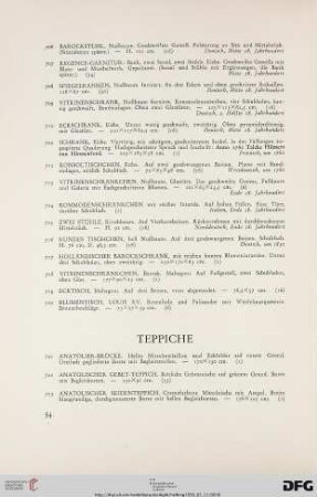 Teppiche (Nr. 721-782)