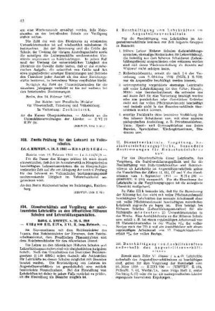 Dienstverhältnis und Vergütung der nichtbeamteten Lehrkräfte an den öffentlichen Höheren Schulen und Lehrerbildungsanstalten : [Amtliche Erlasse] ; [Amtlicher Teil]