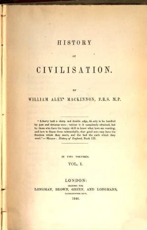 History of civilisation, 1