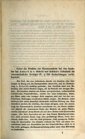 Bericht über die wissenschaftlichen Leistungen im Gebiete der Entomologie, 1853 (1855)