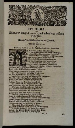 I. Einiger Einheimischen Gönner und Freunde/.