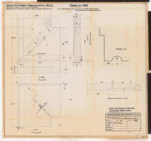 Reichsluftfahrtministerium, Berlin: Hauptgesims Q1L (Werkstein): Details 1:10