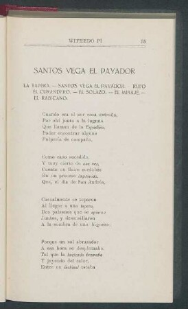 Santos Vega el payador