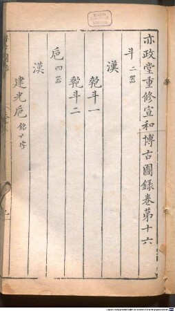 yi zheng tang chong xiu Xuanhe bo gu tu lu : 30 juan, 4