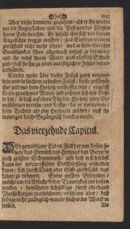 Das vierzehnde Capitul