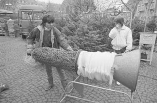Christbaumverkauf im Karlsruher Stadtgebiet