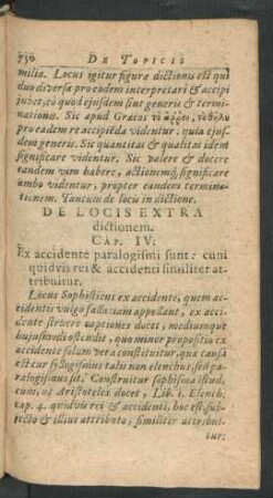 De Locis Extra dictionem. Cap. IV.