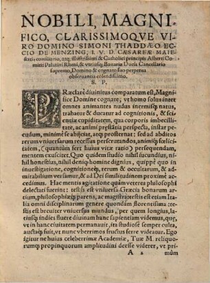 Positiones Logicae, Physicae Et Metaphysicae