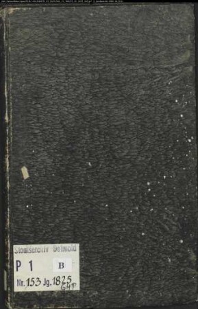 Kirchenbuchduplikate der evangelischen Gemeinde Enger, Kreis Herford (GHT 1825). (Gemeinde: Evangelische Gemeinde Enger)