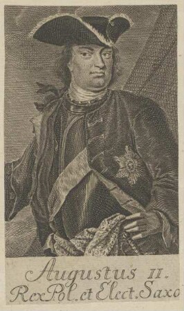 Bildnis des Augustus II., König von Polen