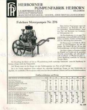 Transportable Motorpumpen