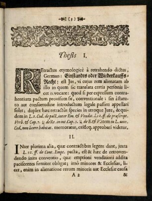 3-13, Thesis I - XIII