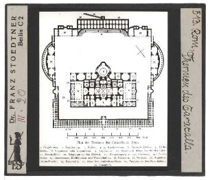 Rom, Caracallathermen : Grundriss