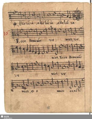 16. Anonymus: Ecce Dominus veniet