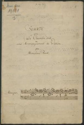 Sonaten; cemb, vl; C-Dur; CzaR 28