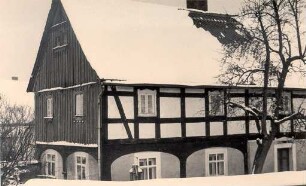 Wohnhaus in Radibor : Bauwesen - Exterieur. Ort: Radwor / Radibor. Mit Holz verschaltes Fachwerkhaus. 1961 abgerissen.