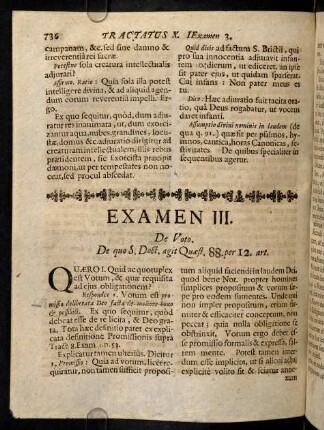 736-746, Quaero I. Quid ac quotuplex est Votu,,. & quae ...