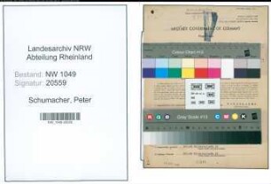 Entnazifizierung Peter Schumacher , geb. 25.07.1890 (Bahnbeamter)