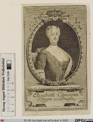 Bildnis Elisabeth Christine, Königin von Preußen, geb. Prinzessin von Braunschweig-Bevern
