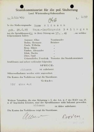 Widmann, Emma