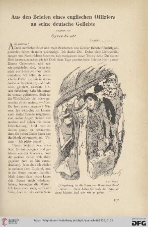 12: Aus den Briefen eines englischen Offiziers an seine deutsche Geliebte