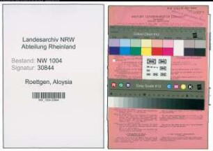 Entnazifizierung Aloysia Roettgen , geb. 22.06.1895 (Kauffrau)
