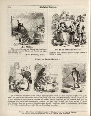 "Illustrirte Anzeigen. Zum Abschied" "Illustrirte Anzeigen. Ein stilles kinderloses Ehepaar" "Erledigter Schulmeisterposten"