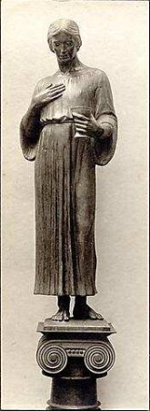 Fischer, Theodor; Ulm; Garnisonkirche (Pauluskirche) - Statue