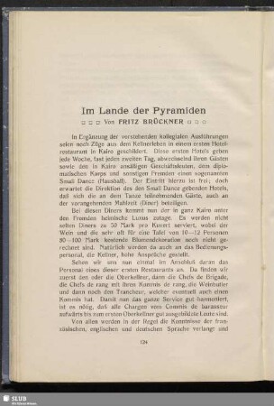 Im Lande der Pyramiden