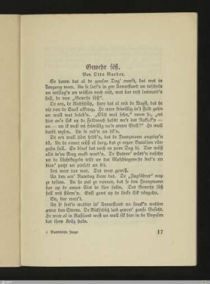 Otto Garber, Gewehr söß