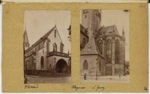St. Nicolaus, Hagenau. St. Georg, Hagenau: Ansichten (aus: Skizzen- und Fotoalbum 7)