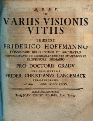 De variis visionis vitiis