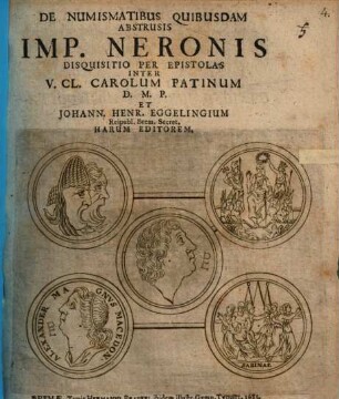 De Numismatibus Quibusdam Abstrusis Imp. Neronis Disquisitio