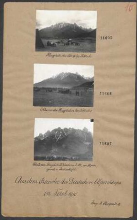 Abheuen des Flugplatzes bei Toblach