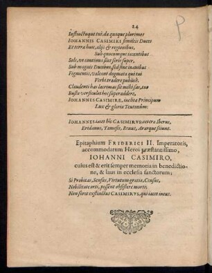 Epitaphium Friderici II. Imperatoris ...