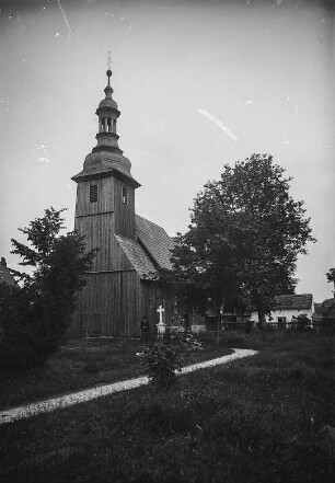 Guttentag, St.-Valentin-Kirche : Guttentag (Dobrodzien/Polen). St.-Valentin-Kirche. Ansicht von Südwesten
